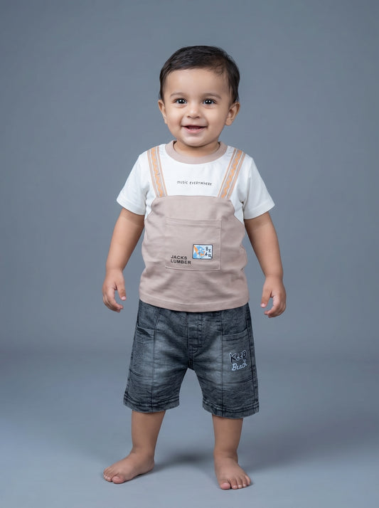 2-Piece Activewear Set: Graphic Tee & Sport Mesh Shorts